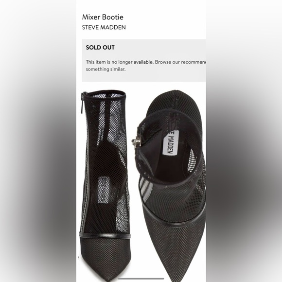 ⭐️STEVE MADDEN⭐️ SOLD OUT EVERYWHERE “MIXER”BLACK ANKLE BOOTES SIZE: 7.5 - Picture 11 of 16